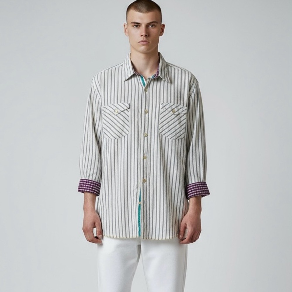 Arnold Zimberg mens button down shirt